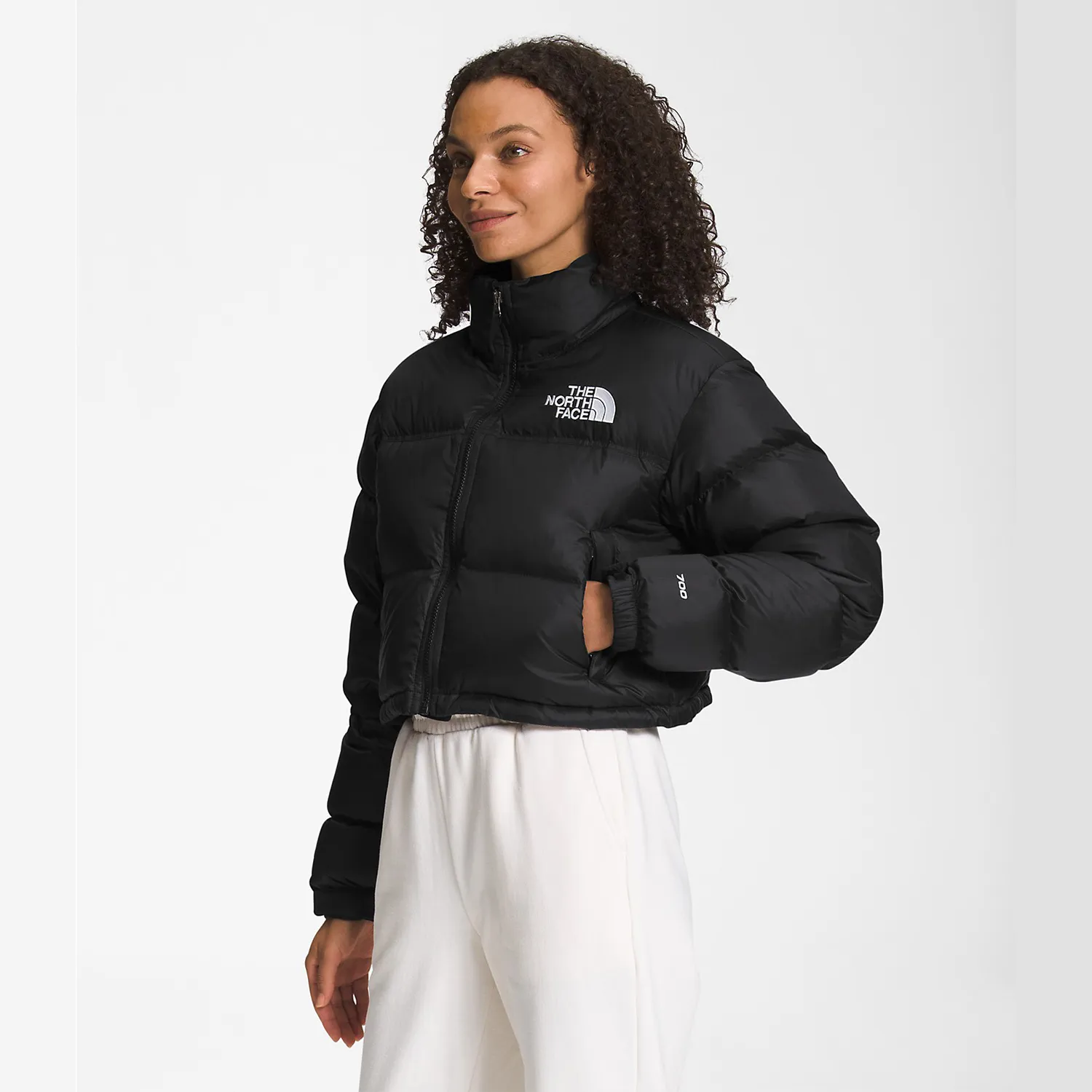 Women's Nuptse Short Jacket - TNF Black/TNF Black