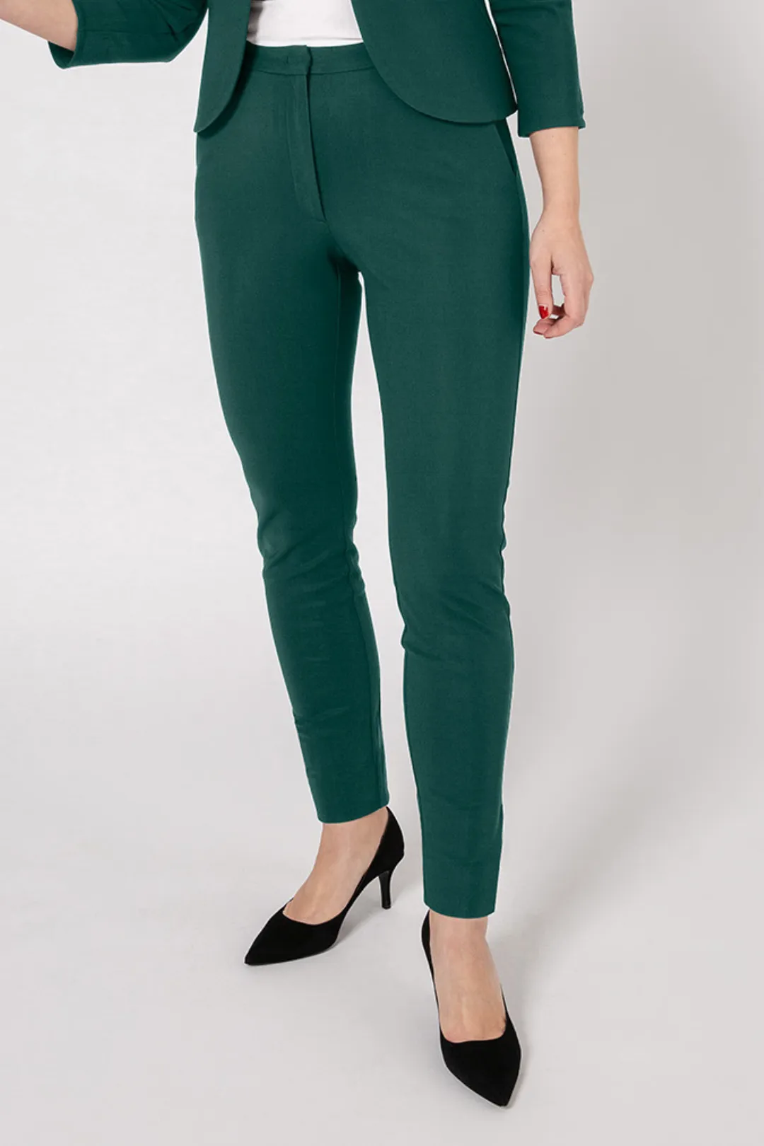 Work Trousers Long Classic Tight Fit Green